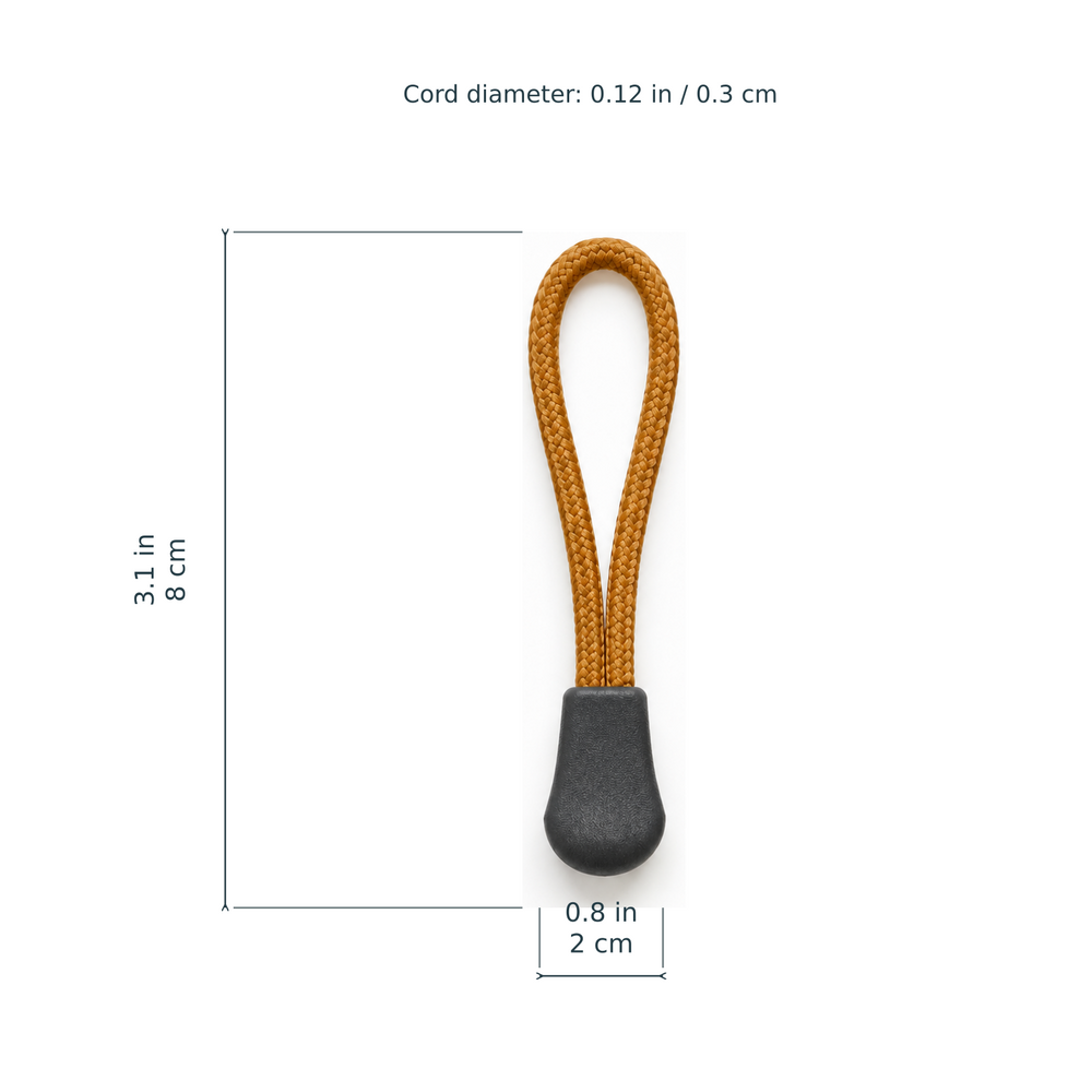 Ochre Loop Zipper Pulls - Set of 6